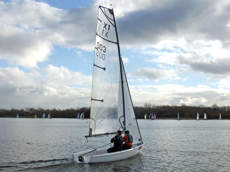 Day 3 of the Crewsaver Tipsy Icicle at Leigh & Lowton photo copyright Paul Allen taken at Leigh & Lowton Sailing Club and featuring the X1 class