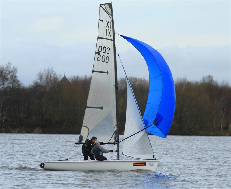 Day 5 of the Revett Winter Series at Leigh & Lowton photo copyright Gerard van Den Hoek taken at Leigh & Lowton Sailing Club and featuring the X1 class
