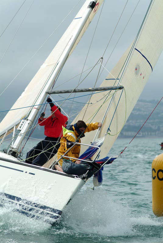 Action from the wet & windy X-332 nationals at Torquay photo copyright Lee Whitehead / www.photolounge.co.uk taken at Royal Torbay Yacht Club and featuring the X-332 class