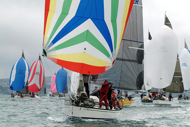 Action from the wet & windy X-332 nationals at Torquay photo copyright Lee Whitehead / www.photolounge.co.uk taken at Royal Torbay Yacht Club and featuring the X-332 class