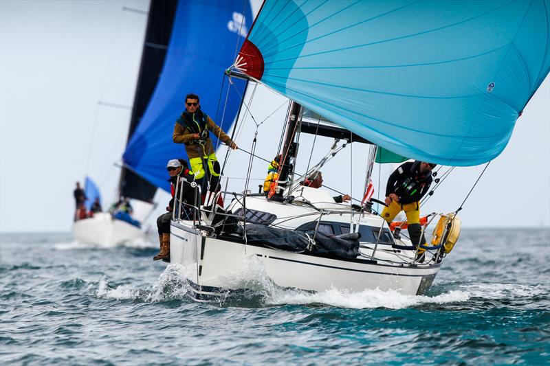 Overall honours in IRC Four were claimed by Alain Guelennoc's X-332 Trading-advices.com - Rolex Fastnet Race - photo © Paul Wyeth / www.pwpictures.com