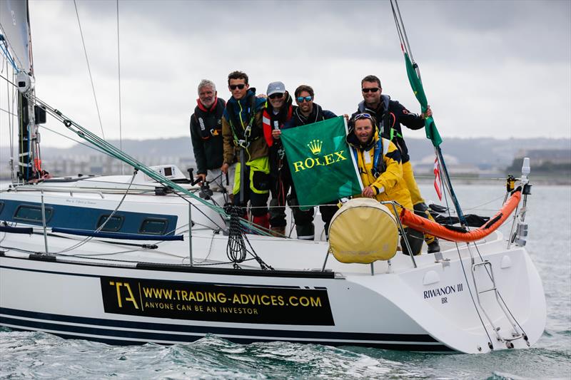 Overall honours in IRC Four were claimed by Alain Guelennoc's X-332 Trading-advices.com - Rolex Fastnet Race photo copyright Paul Wyeth / www.pwpictures.com taken at Royal Ocean Racing Club and featuring the X-332 class