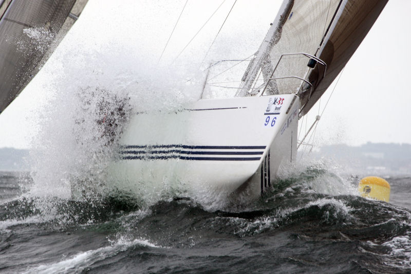 High winds on day three of the X-35 Worlds during Kieler Woche photo copyright okpress / Kieler Woche taken at  and featuring the X-35 class