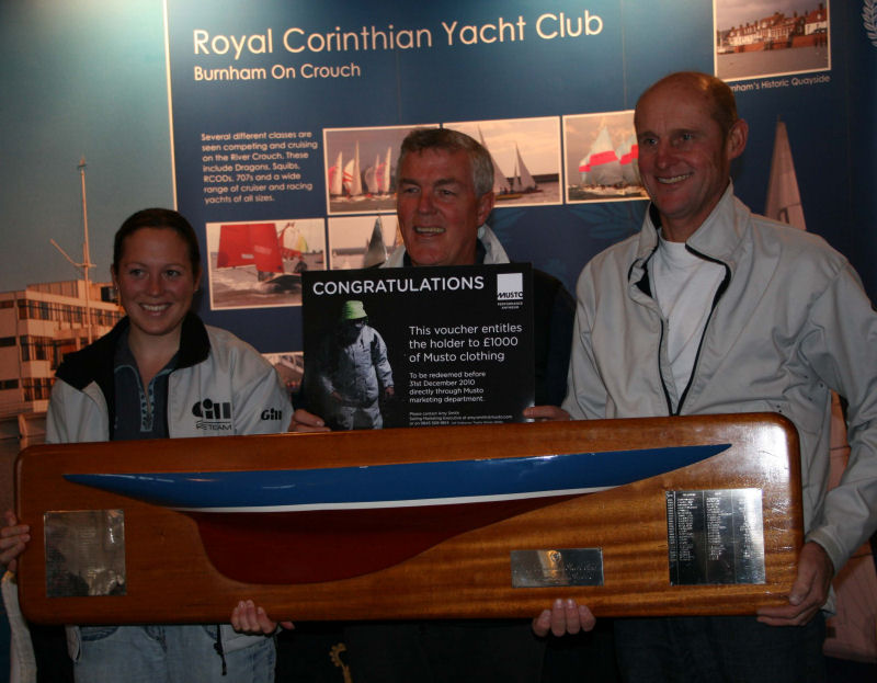 Geoff Carveth and Emma Clarke win the Endeavour Trophy 2009 photo copyright Sue Pelling taken at  and featuring the Topaz Xenon class