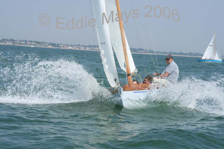 Peter Baines helming Caprice during the XOD Central Solent Championships photo copyright Eddie Mays taken at Hamble River Sailing Club and featuring the XOD class
