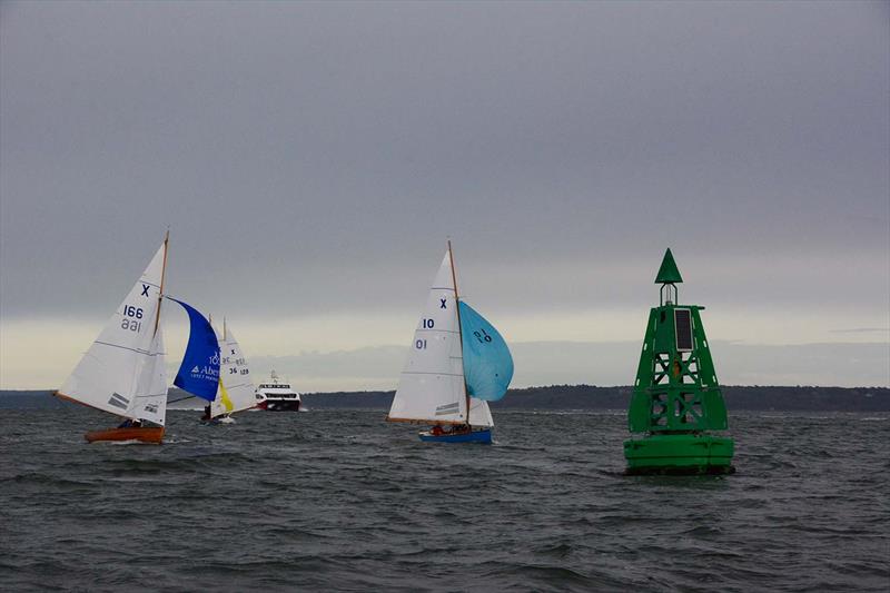 XOD fleet during Hamble River's Wednesday Night Early Bird series race 4 photo copyright Trevor Pountain taken at Hamble River Sailing Club and featuring the XOD class