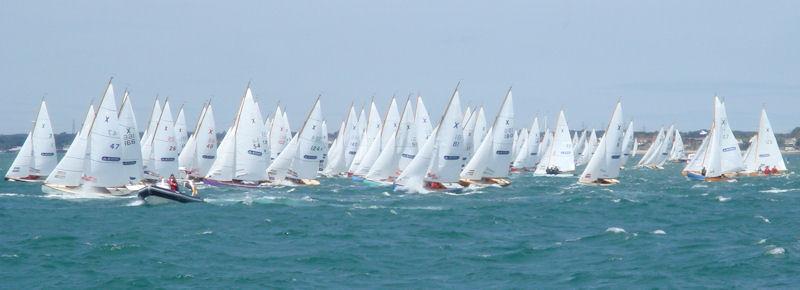 The huge XOD fleet at Aberdeen Asset Management Cowes Week - photo © Joyce Flanders