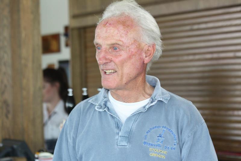 Stuart at the twins surprise 80th Birthday Party photo copyright Doug Rogerson taken at Royal Lymington Yacht Club and featuring the XOD class