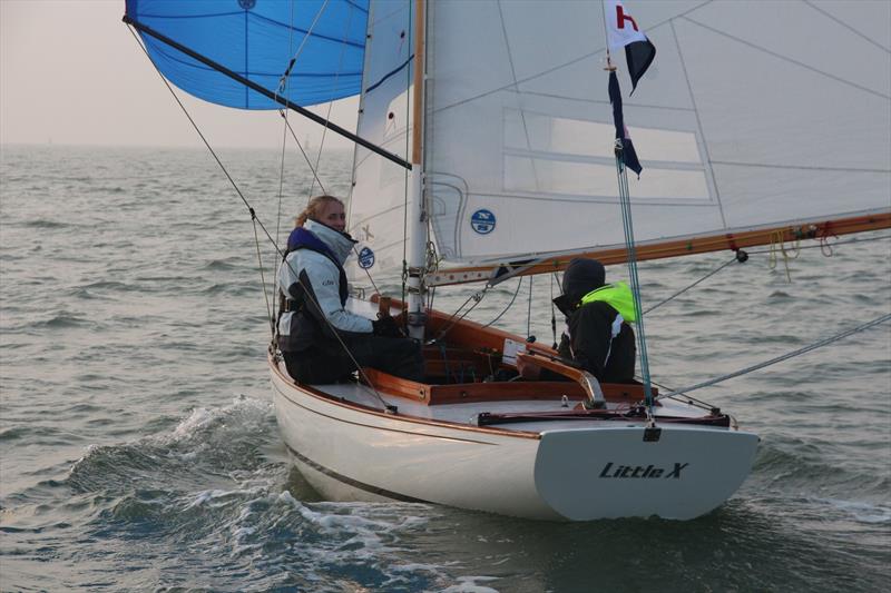 Little X in Hamble River's Wednesday Night Early Bird series race 3 photo copyright John Cook taken at Hamble River Sailing Club and featuring the XOD class