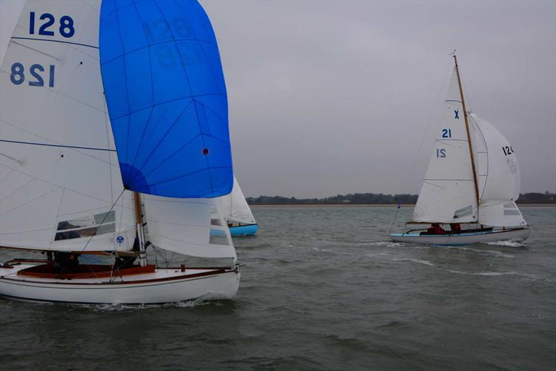 XOD start during HRSC Early Bird Race 1 photo copyright Trevor Pountain taken at Hamble River Sailing Club and featuring the XOD class