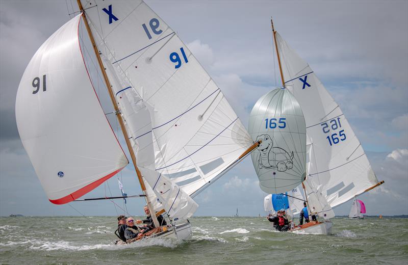 XOD 91 Astralita and 165 Tortoise on day 1 at Cowes Classics Week 2022 photo copyright Tim Jeffreys Photography taken at Royal London Yacht Club and featuring the XOD class