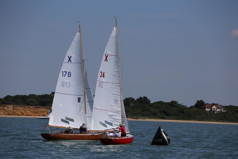 Room at the mark during the Central Solent Championship 2022 photo copyright Phil Horton taken at Hamble River Sailing Club and featuring the XOD class