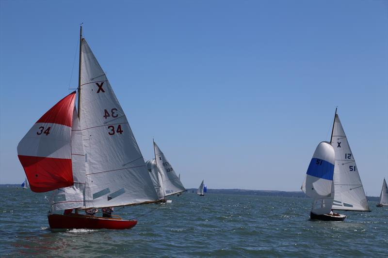 The three XOD podium boats 1st Athena - X51 (David McGregor), 2nd Mersa - X34 (Eric Williams) and 3rd Little X - X128 (Gary Rossall) during the Central Solent Championship 2022 - photo © Phil Horton