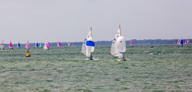 XOD fleet on Day 4 of Cowes Week 2025 photo copyright Martin Augustus / www.sailingimages.co.uk taken at Cowes Combined Clubs and featuring the XOD class