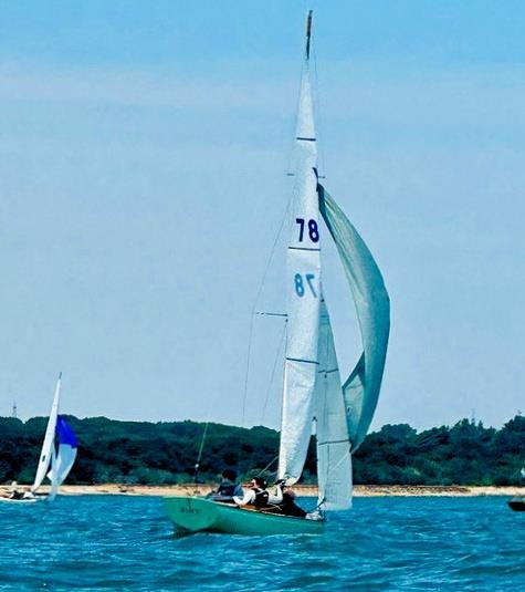 Wind splits the fleet during the XOD Telegraph Bowl - Astralita in full breeze as Fury looks on photo copyright Thom Board taken at Cowes Corinthian Yacht Club and featuring the XOD class