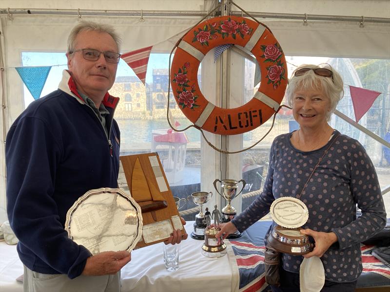 Alastair & Jacqui Seaton win the Yachting World Dayboat Nationals in Falmouth photo copyright Hilton Willott taken at Royal Cornwall Yacht Club and featuring the Yachting World Dayboat class