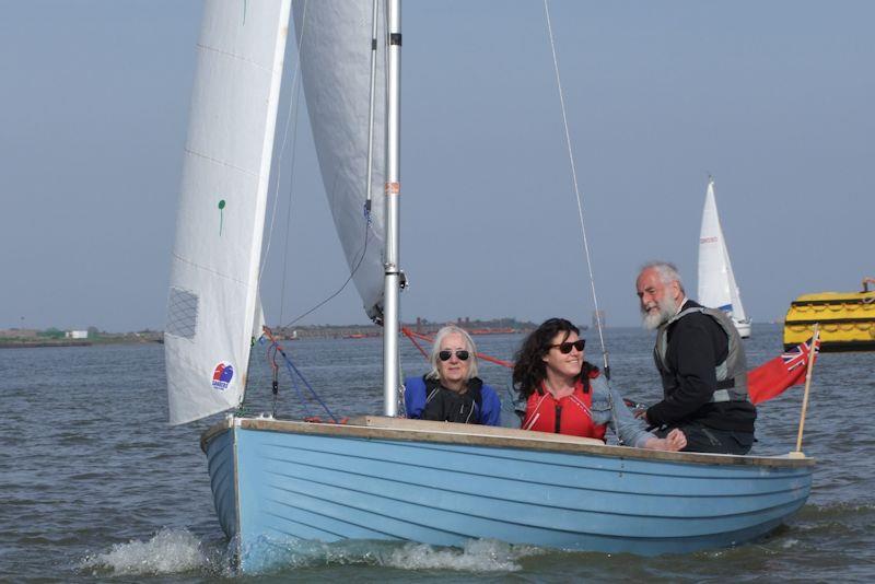 Gravesend SC sail past - Steve and Penny Davies on dayboat Widgeon with Mayoress Julie Easy photo copyright Steve Davies taken at Gravesend Sailing Club and featuring the Yachting World Dayboat class