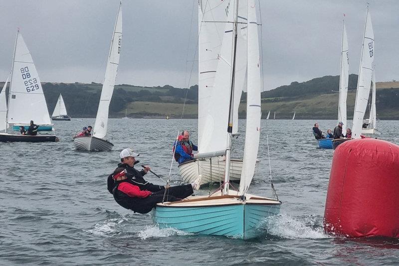 Matt and Cora Straker rounding the windward mark - Yachting World Dayboat Week at Falmouth - photo © Hilton