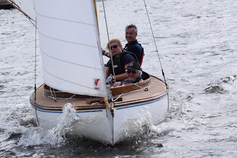 Simon Means sailing Yare & Bure Painted Jezebel during Horning Sailing Club Regatta Week 2022 - photo © Holly Hancock