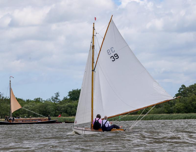 Winners in the Mixed Keel fleet Rob and Gill Johnson in their BOD during the Norfolk Punt Club's Keelboat Open photo copyright Robin Myerscough taken at Norfolk Punt Club and featuring the Yare & Bure One Design class