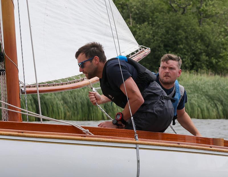 YBOD action during the Norfolk Punt Club's Keelboat Open photo copyright Robin Myerscough taken at Norfolk Punt Club and featuring the Yare & Bure One Design class