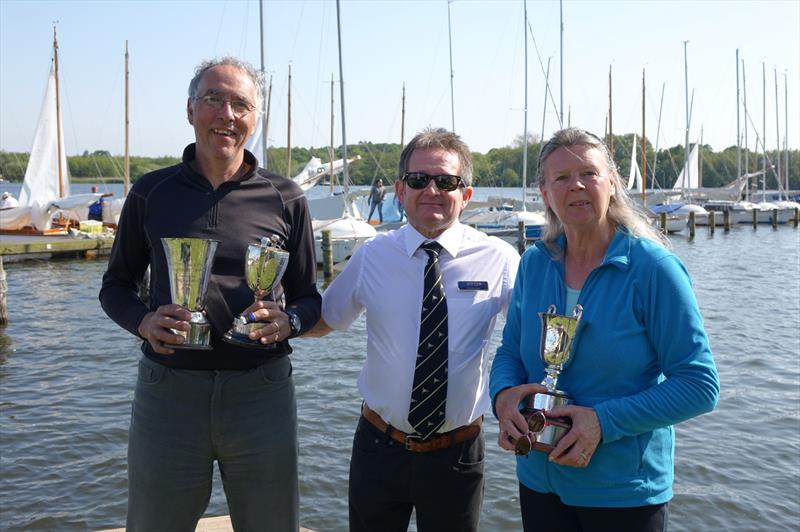 The Webbers with NBYC Commodore Mr Gary Ross after winning the Yeoman Nationals on the Norfolk Broads - photo © Michael Holmes