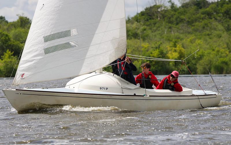 Runners up in the Yeoman fleet juniors Henry Drew, Finn Elson, Bertie Walker and Ben Cohen during the Norfolk Punt Club's Keelboat Open - photo © Robin Myerscough