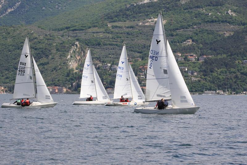 Yngling Springtime European Championships on Lake Garda photo copyright Elena Giolai taken at Fraglia Vela Riva and featuring the Yngling class