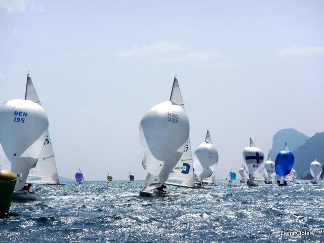 European Springtime Yngling Championship day 3 photo copyright Elena Giolai taken at Fraglia Vela Riva and featuring the Yngling class