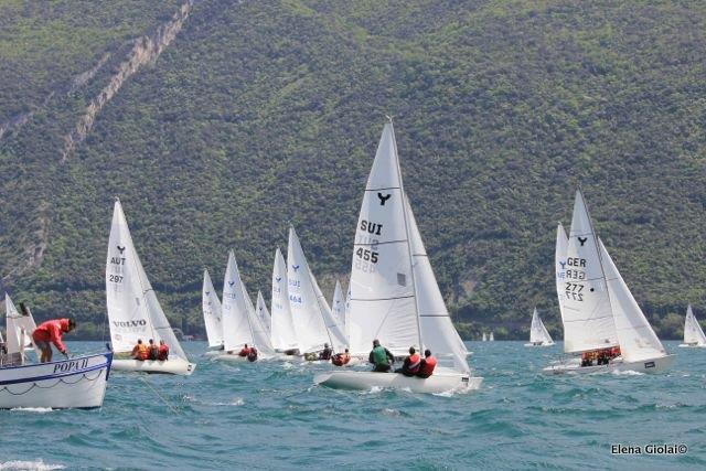 European Springtime Yngling Championship day 4 photo copyright Elena Giolai taken at Fraglia Vela Riva and featuring the Yngling class