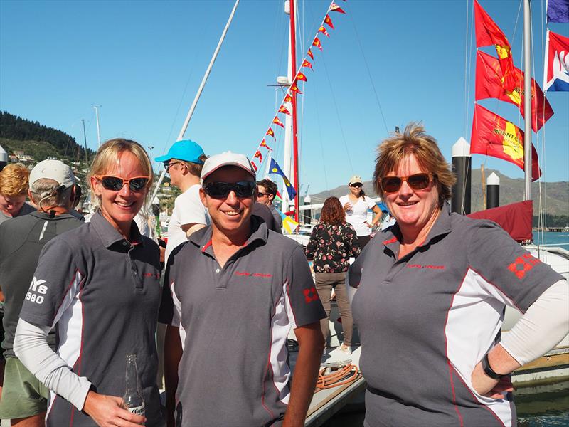 2018 Knight Frank Young 88 South Island Championship - Dockside debrief courtesy sponsors photo copyright Andrew Herriot taken at Naval Point Club Lyttelton and featuring the Young 88 class