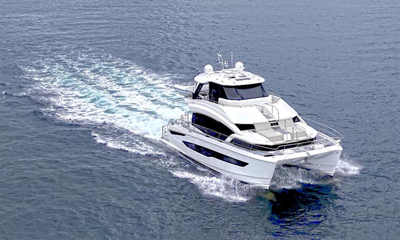 Aquila 54' luxury power catamaran is the first vessel in Oceania to fit ZF's advanced TotalCommand marine propulsion control system - July 2026 photo copyright ZF Marine taken at Royal New Zealand Yacht Squadron and featuring the  class