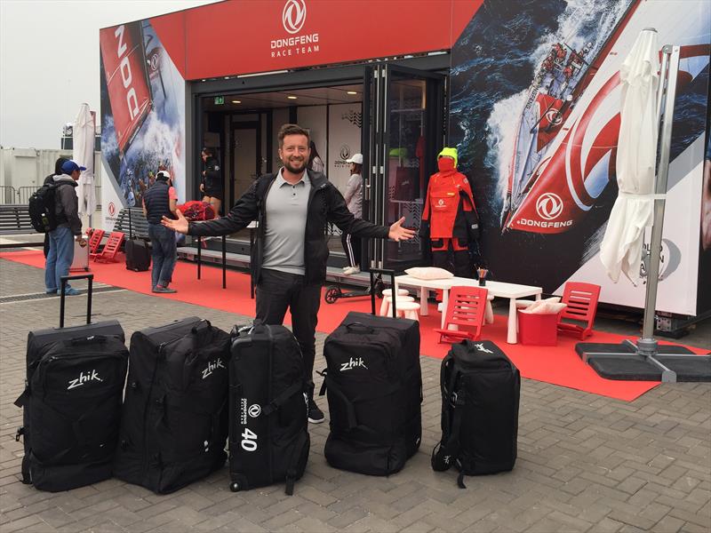 Dongfeng Race Team gear packed and ready to go to the Zhik factory for testing - photo © Zhik