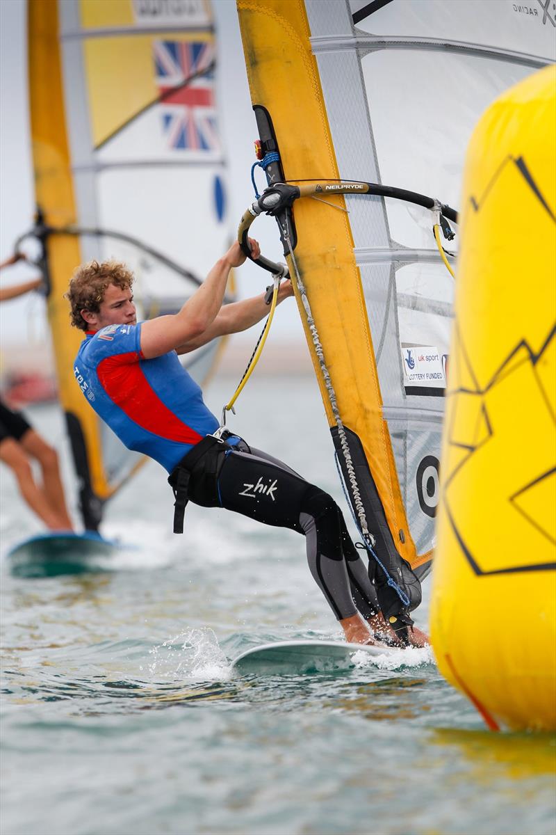 The British Sailing Team's Ali Masters (RS:X Windsurfing) in Zhik apparel photo copyright Paul Wyeth / RYA taken at  and featuring the  class
